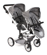 Bayer Chic 2000 - Cochecito para muñecas Linus Duo para niños de 4 a 8 años, Color Gris Vaquero, 690-76