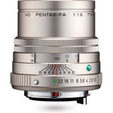HD PENTAX-FA 77mmF1.8 Limited Silver Limited Medium teleobjetivo Prime, Revestimiento HD de Alto Rendimiento, Recubrimiento SP, diafragma Redondo, Cuerpo de Aluminio mecanizado