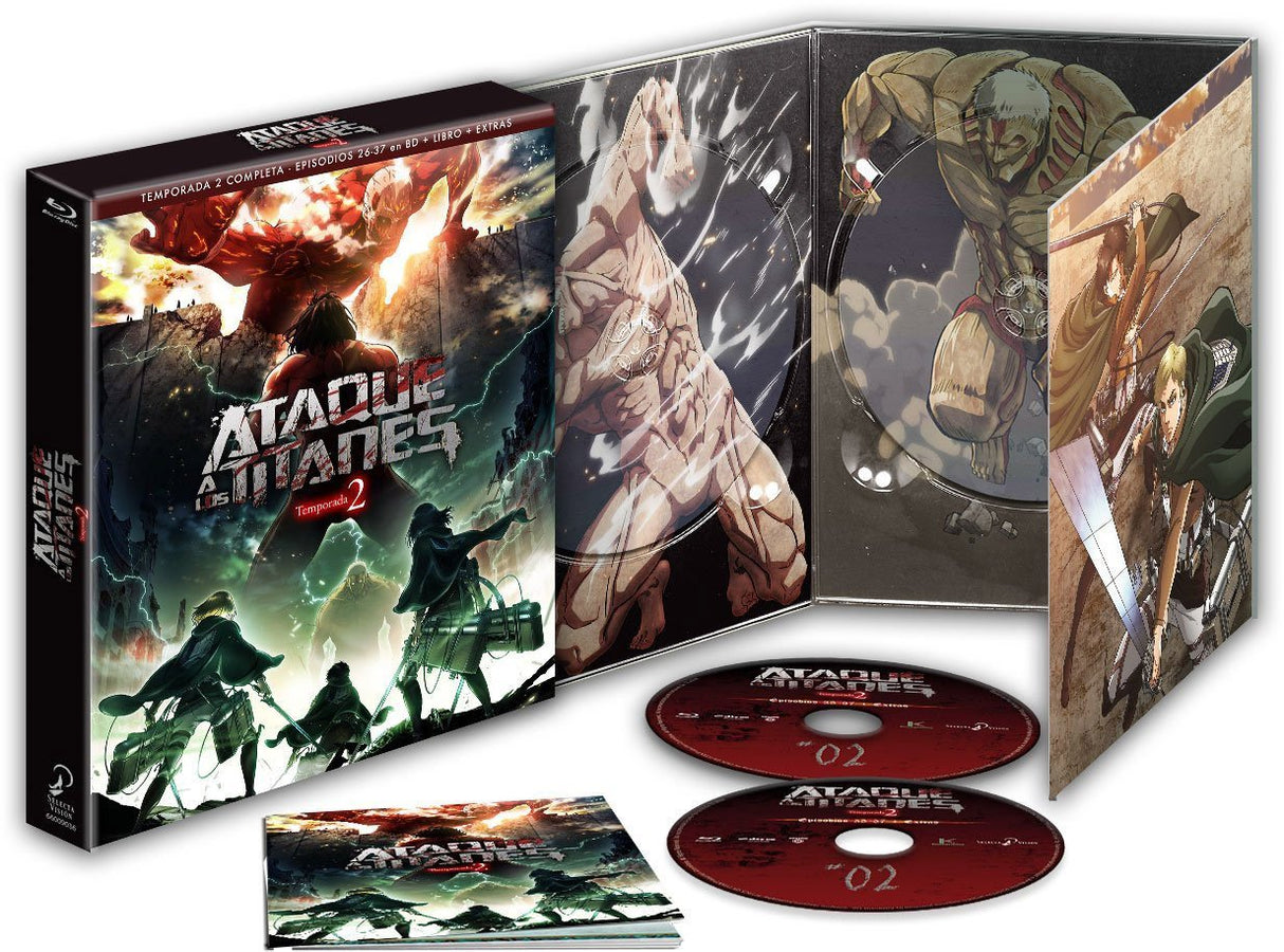 Ataque A Los Titanes Temporada 2. Episodios 1 A 12. Edición Coleccionista Blu-Ray [Blu-ray]