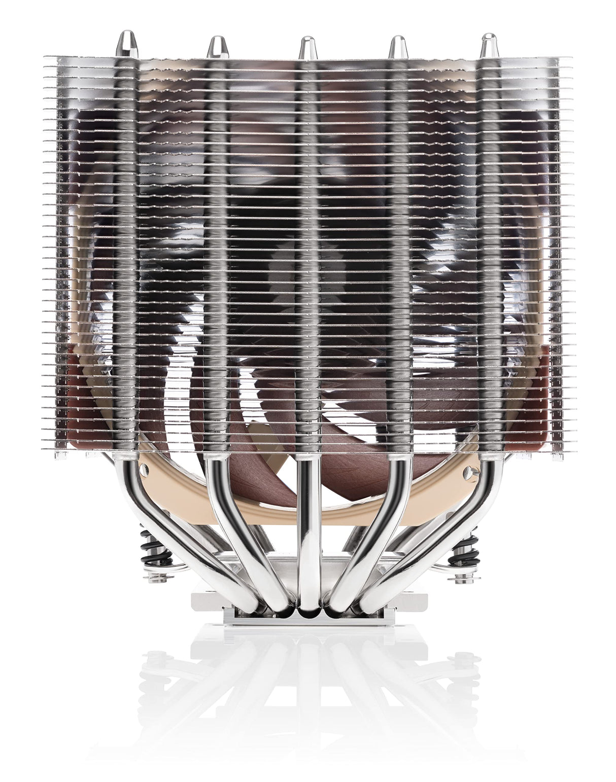 Noctua NH-D12L, Disipador de CPU de Altura Reducida y Doble Torre (120 mm, Marrón).