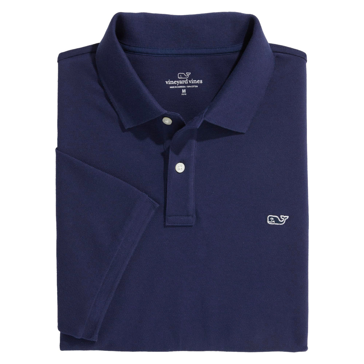 Vineyard Vines Polo de piqué Heritage Camisa, Azul Marino, XL para Hombre