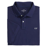 Vineyard Vines Polo de piqué Heritage Camisa, Azul Marino, XL para Hombre
