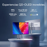 ASUS ProArt Display OLED PA32UCDM Monitor Profesional de 32 Pulgadas, 4K UHD 3840x2160, QD-OLED, Ultrafino, 240Hz, 0.1ms, HDR-10, HLG, 99% DCI-P3, Thunderbolt 4, Calman Ready, ColorSpace