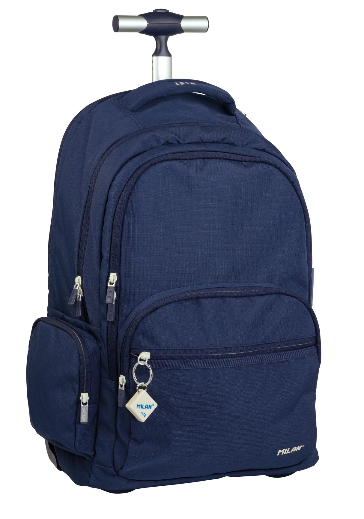 Mochila con ruedas 6 cremalleras (25L) serie 1918. azul marino MILAN (625601SNCB)