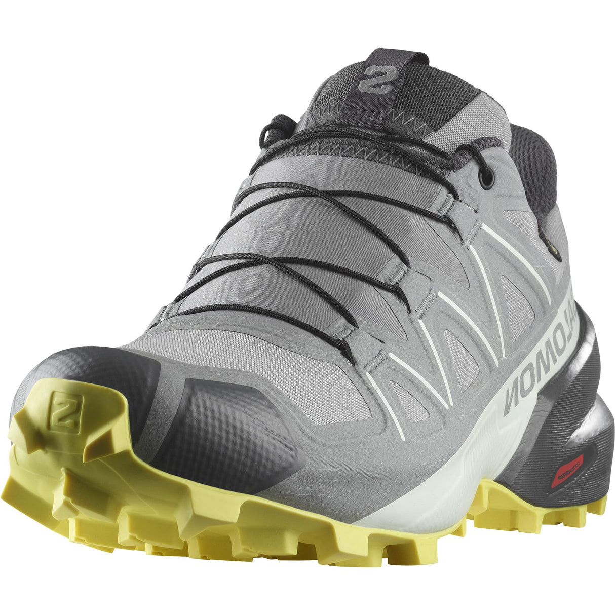 SALOMON Speedcross Gore-tex, Zapatillas de Trail Running Mujer, Sharkskin Clearly Aqua Sunny Lime, 43 1/3 EU