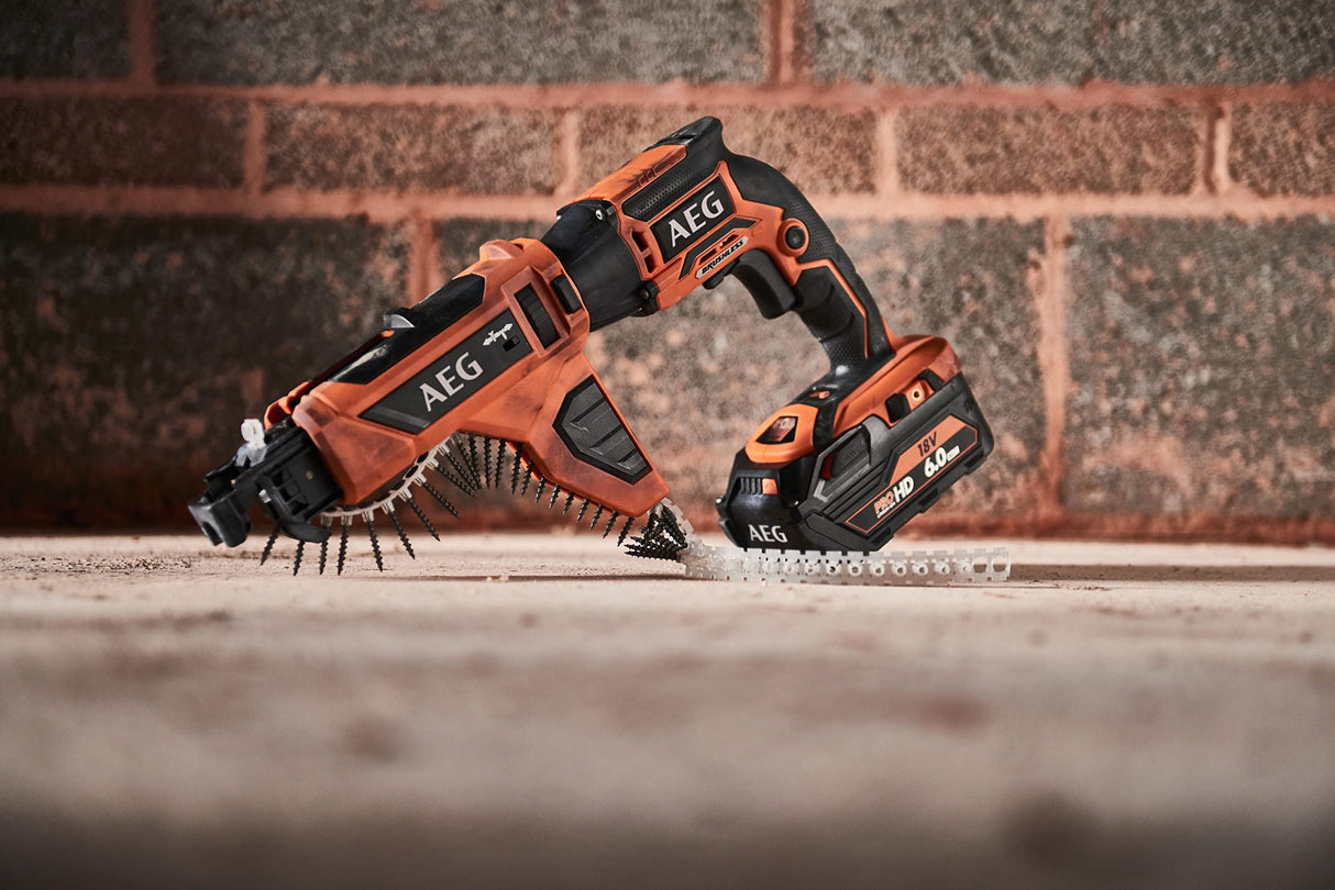 AEG - Atornillador Pladur 18V PRO18V Brushless (Sin Batería) - Receptor Hex ¼ con Cambio de Portapuntas sin Llave - Función Push Drive - Gran Confort de Trabajo - BTS18BL-0