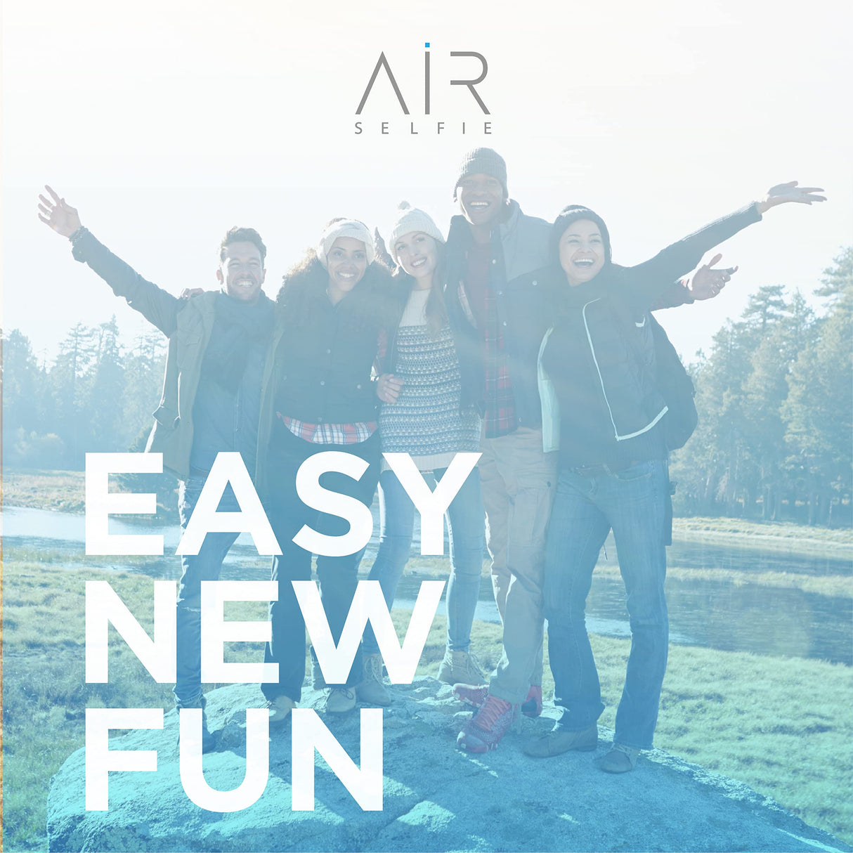 AIR NEO by AirSelfie - Cámara Aérea con Vuelo Automático de Bolsillo, Mini Drone para Fotos y Videos de Manos Libres, Cámara de 12MP para Fotos de Alta Resolución y Video en 2K, Color Azul