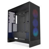 NZXT H7 Flow RGB, 2024 Semitorre ATX Flujo de Aire con Ventiladores RGB, Admite Ventiladores Inferiores para gráfica, con Unidad de Ventiladores RGB con Marco Simple 360 mm, Negro