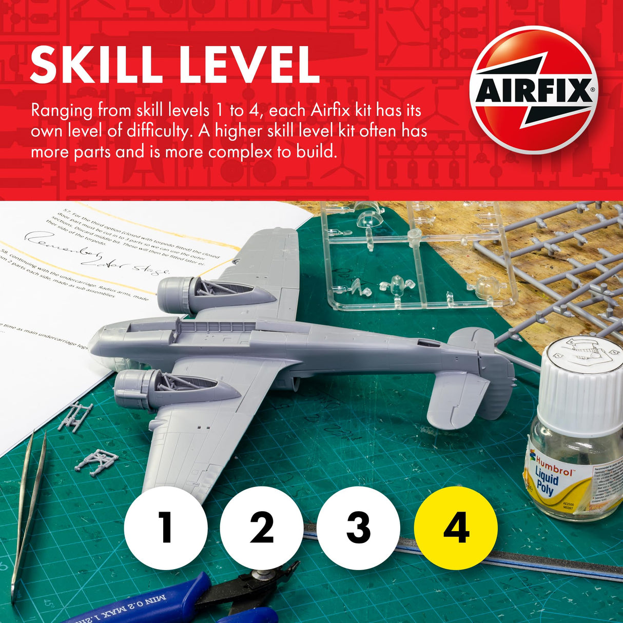 Airfix A17002 Supermarine Spitfire MK.VIII Military Aircraft Plastic Model Kit Aviones Militares Juguete, Multicolor, 1:24 Scale (Hornby Hobbies Ltd