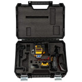 DEWALT DCE089D1R-QW - Láser Autonivelante 3 Líneas 360º con Batería DW 12V, Alcance 30m (50m con receptor), Precisión +/-3mm@10m, IP65 Resistente, Incluye Maletín y Accesorios