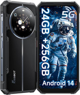 FOSSiBOT F109 5G Móvil Robusto,10600mAh, Teléfono móviles Resistente,Android 14, Pantalla Doble 6,745" FHD+, 20GB RAM + 256 GB ROM/2TB TF Card,IP68/69K, Dual 5G,NFC,OTG,GPS