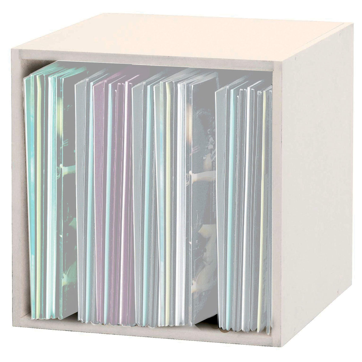 Glorious Record Box white 110 - contiene record di tp 110 12''', impilabili con altre Glorious Record Boxes, bianco