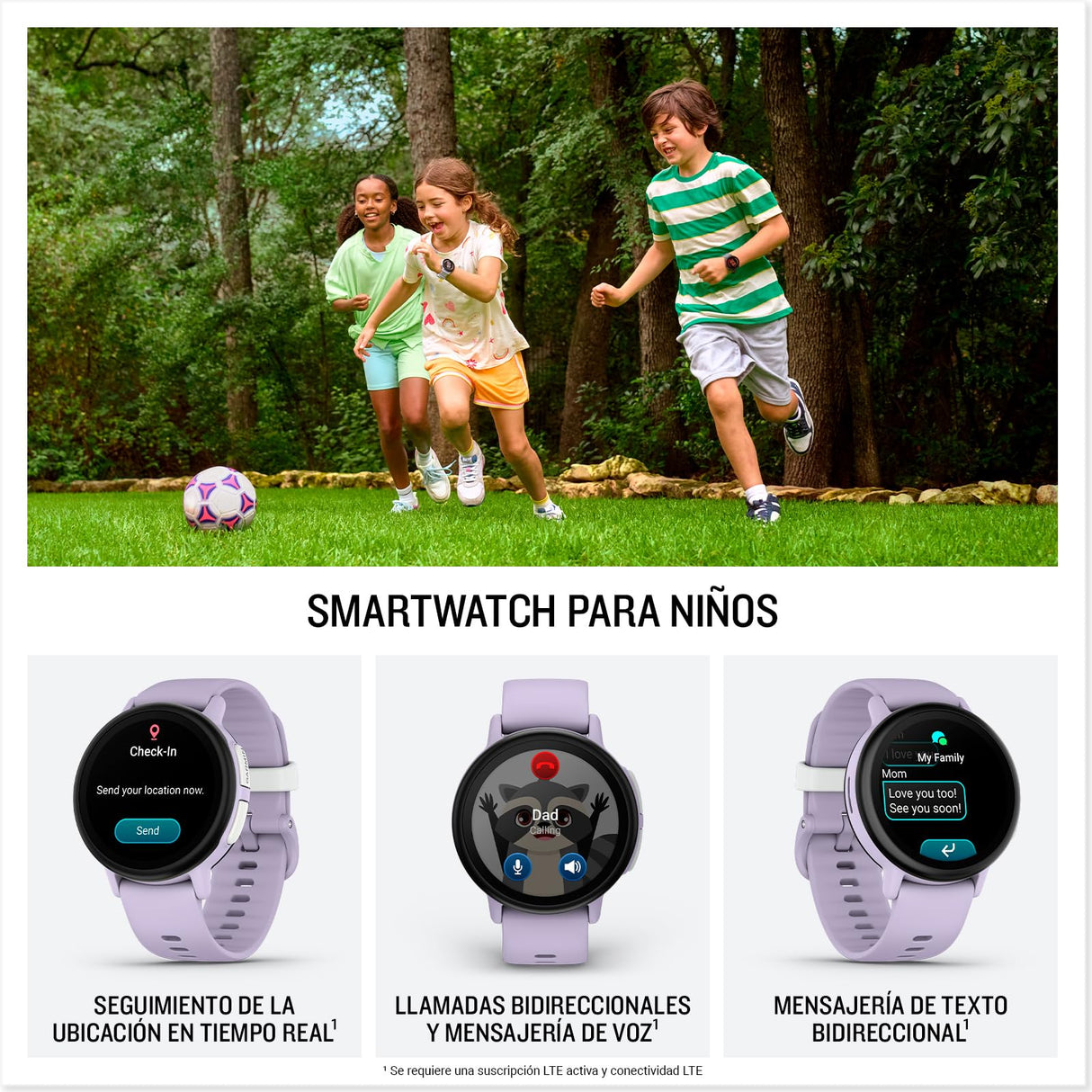Garmin Bounce 2, Smartwatch y Monitor de Actividad física para niños, Apto para Nadar, Correa Ajustable, hasta 2 días de duración de la batería, Lila