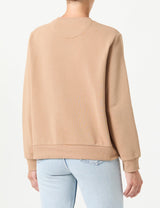GANT Reg Tonal Shield C-Neck Sweat Sudadera, Caramel Beige, L para Mujer