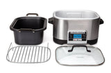 Crock-Pot CSC024 Olla de cocción lenta, 240 W, 5.6 litros, Acero Inoxidable, Gris