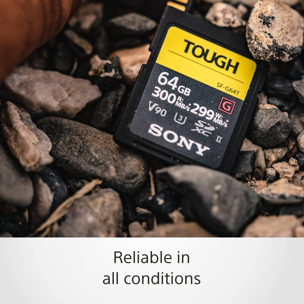 Sony SF-G64T UHS-II SD Tough Tarjeta de Memoria - 64GB Read 300mb/s Write 299mb/s