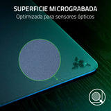 Razer Atlas - Alfombrilla de ratón de Cristal (Cristal Templado Premium, Resistente a la Suciedad y los arañazos, Movimientos del ratón más silenciosos, Base de Goma Antideslizante) Negro