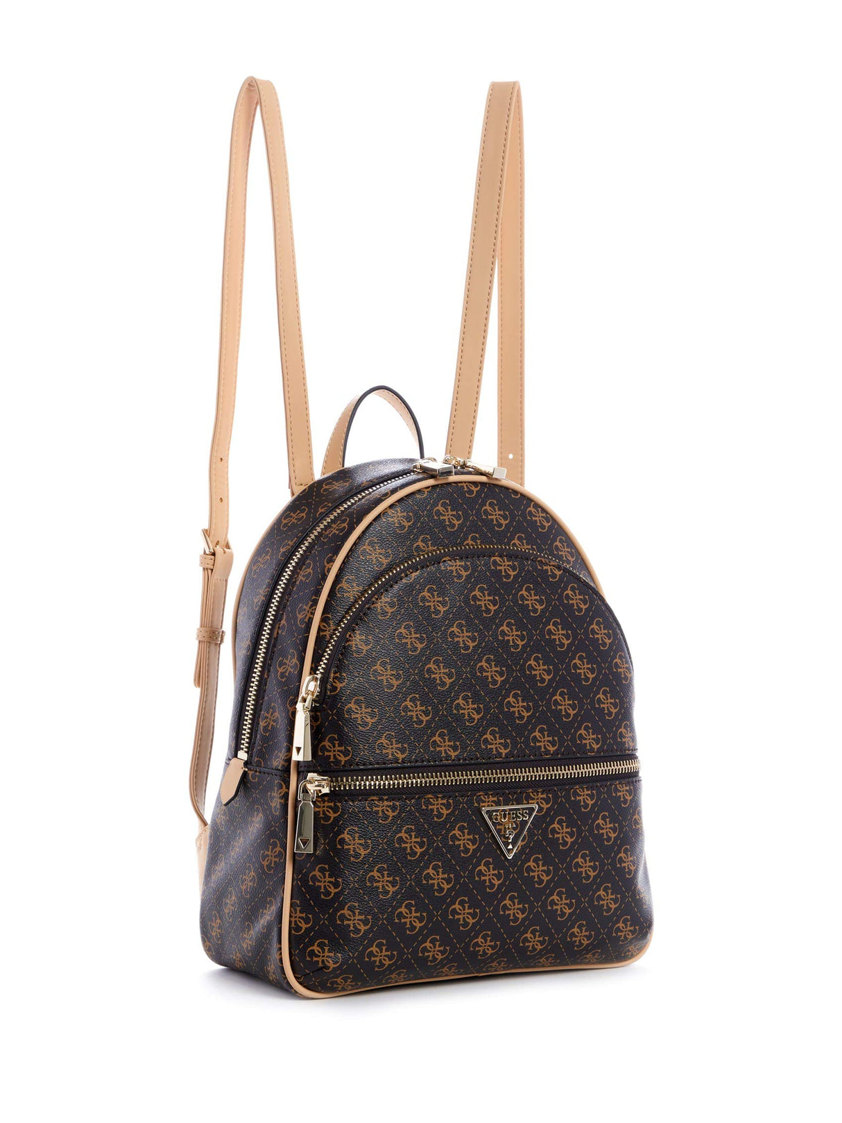 GUESS Mochila Grande Manhattan, marrón, Talla única para Mujer