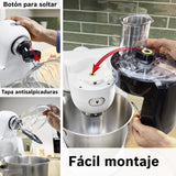 Bosch - Robot de Cocina, Serie 6, 1600W, Amasado Planetario 3D, Set de Pastelería, Triturador, Batidora de vaso ThermoSafe, Blanco, MUMS6EW22