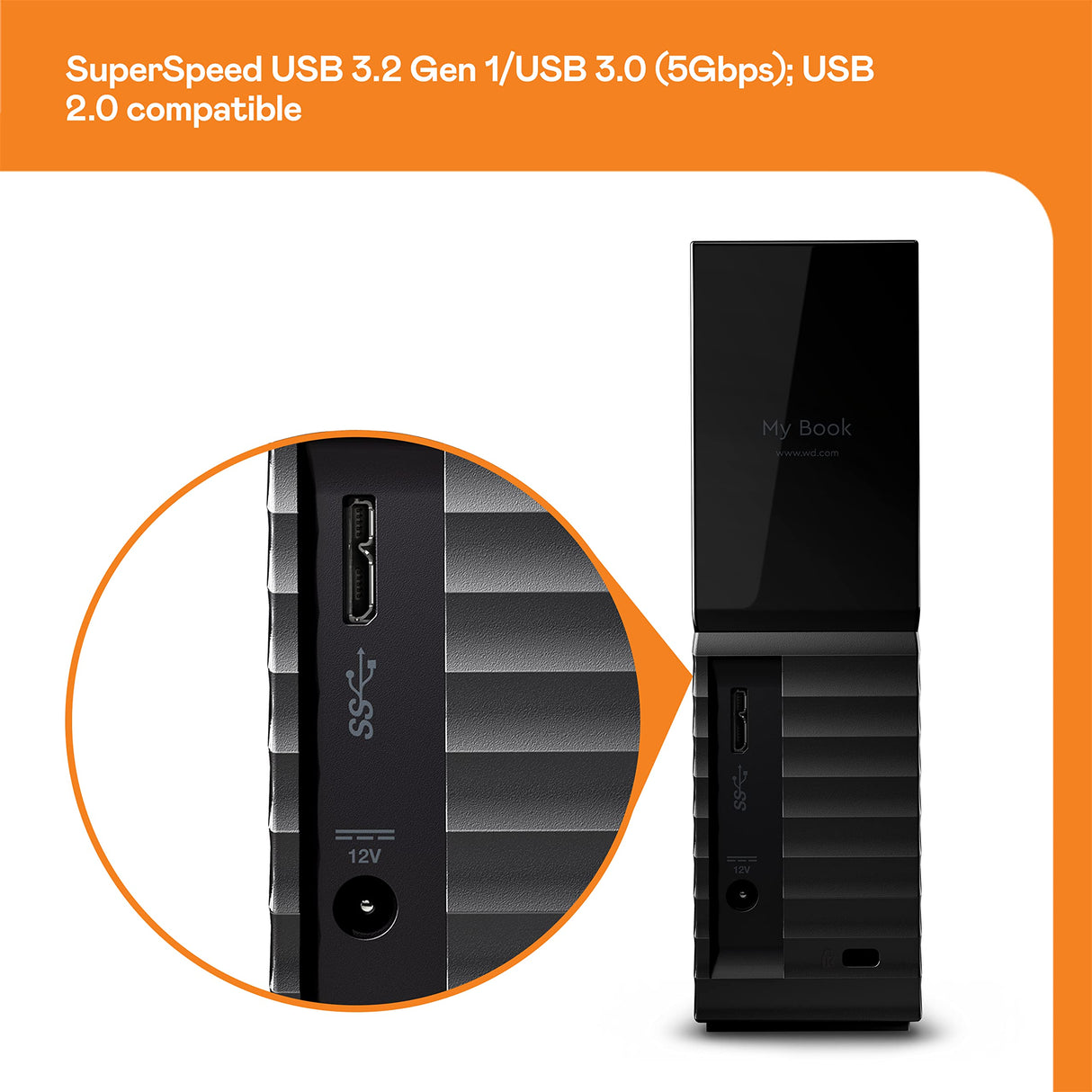 WD 24TB My Book HDD de Escritorio Disco Duro Externo, Guardar de Fotos, vídeos y Documentos Importantes. con Software para gestión de Dispositivos, Copia de Seguridad y protección de contraseñas