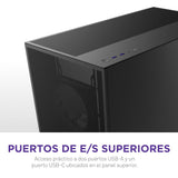 NZXT H7 Flow RGB, 2024 Semitorre ATX Flujo de Aire con Ventiladores RGB, Admite Ventiladores Inferiores para gráfica, con Unidad de Ventiladores RGB con Marco Simple 360 mm, Negro