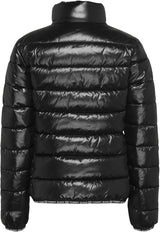 Tommy Jeans Cazadora acolchada Mujer Essential Tape brilante, Negro (Black), XL