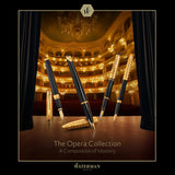 Bolígrafo Waterman Hémisphère | Colección Opera | Negro y dorado | Estuche de regalo