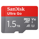 SanDisk 1.5TB Ultra Go Tarjeta Micro SDXC + Adaptador SD, para Smartphones y tabletas Android, hasta 150 MB/s, Video Full HDD, V10, El Rendimiento A1, UHS-I, Class 10, U1, para Amazon