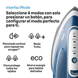 Braun CareStyle Compact Pro Plancha Generadora de Vapor, FreeGlide 3D, Modo iCareMode, Modo Eco y Turbo, Vaporización Vertival, Antigoteo, Depósito de Agua 1,5L, 6 bar/400g/min, 2400W, IS2565 Azul