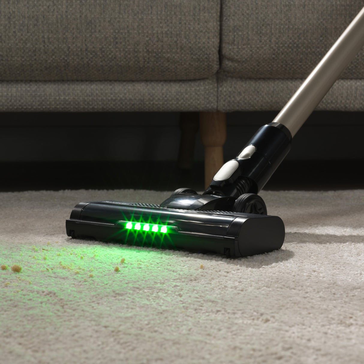 Beldray Airvolve Digital Aspiradora Inalámbrica – Tecnología de Revelado de Polvo con LED, Incluye Montaje en Pared y Cepillo para Grietas 2 en 1, Batería de 22.2V, 500ml, BEL01981VDE