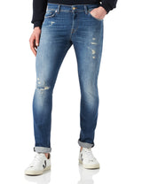 7 For All Mankind Jsd4k850co Jeans, Mediados De Azul, 29 W para Hombre