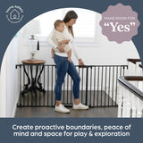 Dreambaby Discovery Flex Configure Adapta - Puerta de Seguridad Plegable para niños de 3 Paneles, se Adapta a Aberturas de 74,5 cm a 195 cm de Ancho y 74 cm de Alto, con función Smart Stay Open y