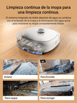 EUREKA J20 Robot Vacuum Cleaner and Floor Mop, 8000Pa Suction, Auto Drying Mop Design, Obstacle Avoidance, Carpet Detection, Self-Cleaning Base Station, Voice Control