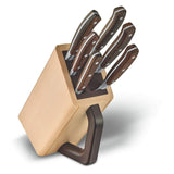 Victorinox Grand Maître bloque de cuchillos, inserto ranurado, 6 piezas, incl. 6 cuchillos de chef, almacenamiento de cuchillos, de madera