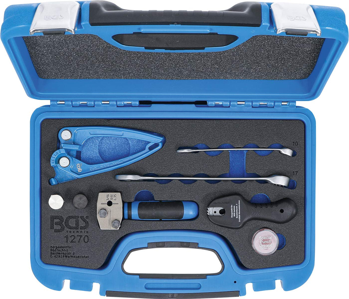 BGS Bördel-, Biege- & Trenn-Werkzeug-Satz für 4,75 mm 3/16" Leitungen 1270
