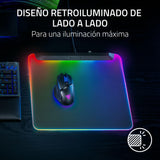 Razer Firefly V2 Pro - Alfombrilla de ratón para Juegos con retroiluminación RGB - Puerto USB Integrado (iluminación LED de 15 Zonas, Superficie con Textura micrograbada) Negro