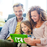 KURIO Gulli - Tableta de 7 Pulgadas para niños, Android 13, Control Parental Personalizable y navegador Seguro - Vídeos héroes Gulli + 100 apps y Juegos educativos precargados