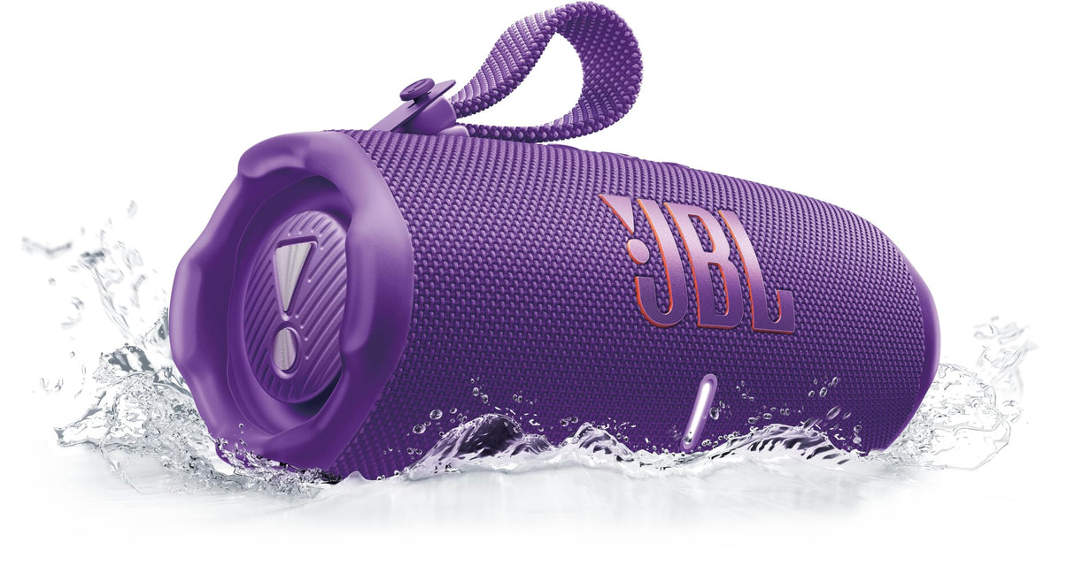 JBL Charge 6, Altavoz Bluetooth portátil inalámbrico, 28h de batería, Resistencia al Agua IP68, a Prueba de Polvo y caídas, Sonido Pro con AI Sound Boost, Compatible con Auracast, Violeta