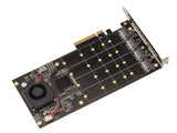 Kalea-INFORMATIQUE Tarjeta controladora M2 PCIe 3.0 x8 para 4 Unidades SSD M.2 NVMe M Key. Chipset PLX8724 - Ancho de Banda 64 GB máx. 12000 MB/s