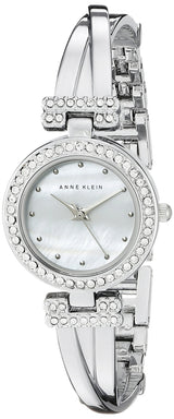 Anne Klein - Juego de Pulsera y Reloj de Pulsera para Mujer de Primera Calidad con Detalles de Cristal