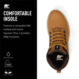 Sorel Mac Hill Lite Mid Plus WP, Botas de invierno impermeables, Hombre, Cashew Blackened Brown, 42 EU