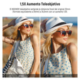 Neewer Teleconvertidor de Lente Adicional de 49 mm 1.5X, Compatible con cámaras Fujifilm X100 X100S X100F X100T X100V X100VI, Vidrio óptico HD, Multicapa, Plateado, LS-61