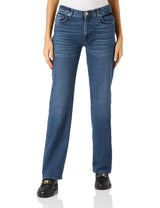 7 For All Mankind Ellie Straight Luxe Vintage Jeans, Dark Blue, Regular De Las Mujeres