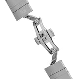 Braun Ladies BN0211 Classic Slim Watch with White Dial and Silver Stainless Steel Bracelet