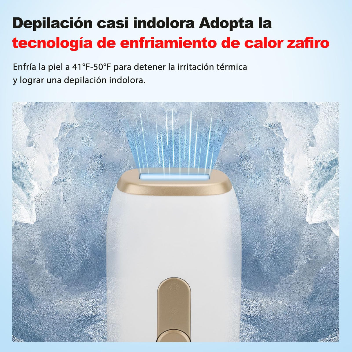 AraSyleon IPL depiladora luz pulsada, refrigeración zafiro sin dolor, depiladora luz pulsada, 1200 nm depiladora láser, 3 modos de ajuste de 5 velocidades, Ideal para Cuerpo y Rostro