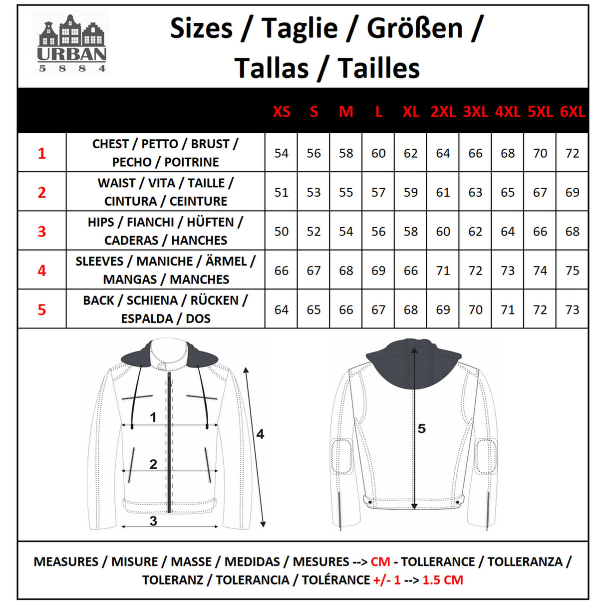 URBAN 5887 Chaqueta Moto Hombre en Cuero 58 Gents | Cazadora de Moto de Piel de Cordero | Armadura Removible para Espalda, Hombros y Codos Aprobada por la CE | Marrón | L