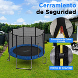 SereneLife trampolin Exterior, Cama Elastica, con Red de Seguridad, Estable, Revestimiento antioxidante