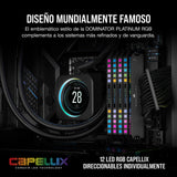 CORSAIR DOMINATOR PLATINUM RGB DDR5 32GB (2x16GB) DDR5 5200MHz CL40 AMD EXPO Intel XMP iCUE Memoria de Ordenador Compatible - Gris (CMT32GX5M2B5200Z40)