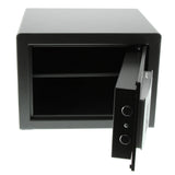 BURG-WÄCHTER Caja fuerte móvil con cerradura de combinación electrónica y huella dactilar, Point Safe, 20,5 l, 14,5 kg, P 2 E FS, Negro