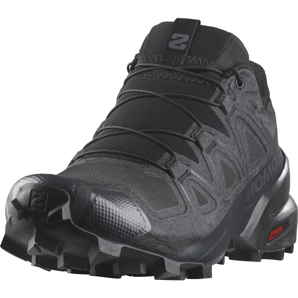 Salomon SPEEDCROSS, Zapatillas de Trail Running para Mujer, Black Black Quiet Shade, 39 1/3 EU